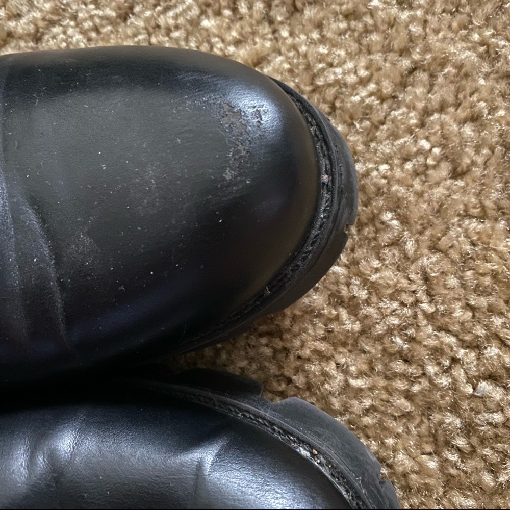 Black leather booties - Picture 6 of 6